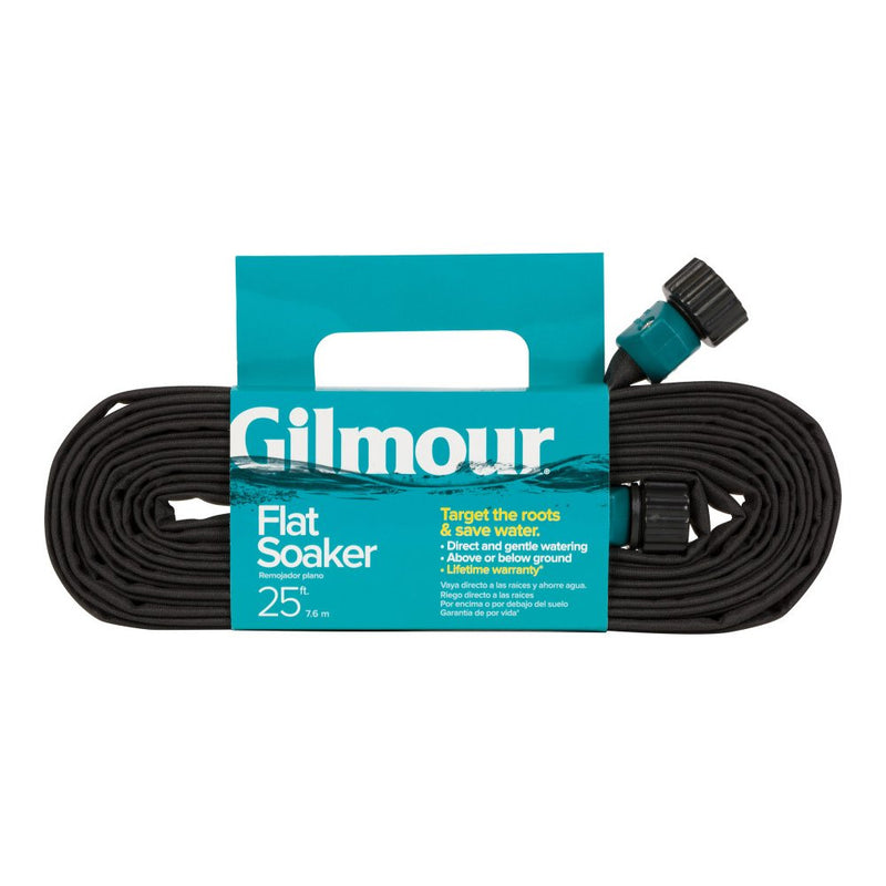 Gilmour Flat Weeper/soaker Hose In Shelf Display Black 25 Ft