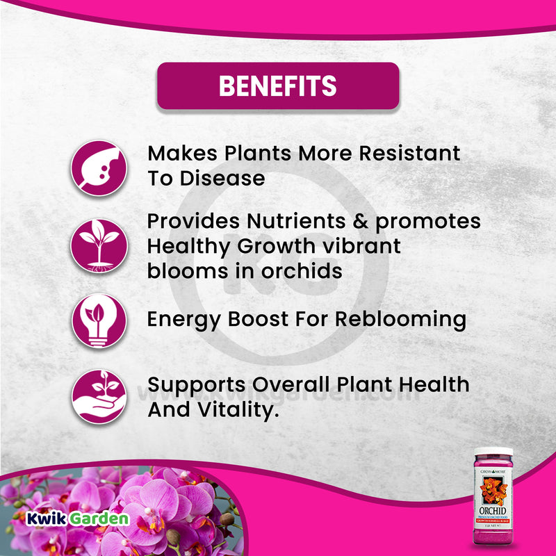 Grow More Orchid Food Growth Formula Fertilizer 30-10-10 15oz