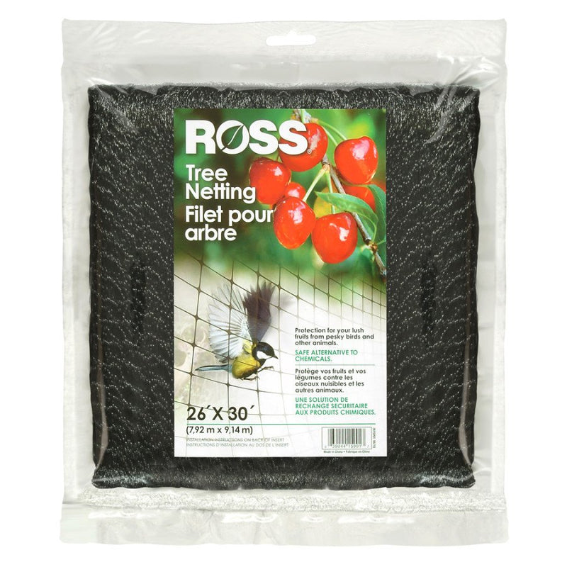 Ross Tree Netting & Bird Plant Protection Black 26ftx30 Ft