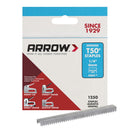 Arrow T50 Flat Crown Heavy Duty Staples 1250 pk 3/8 in. W X 1/4 in. L 18 Ga.