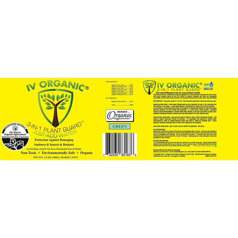 IV Organic 3-in-1 Plant Guard White 1pt