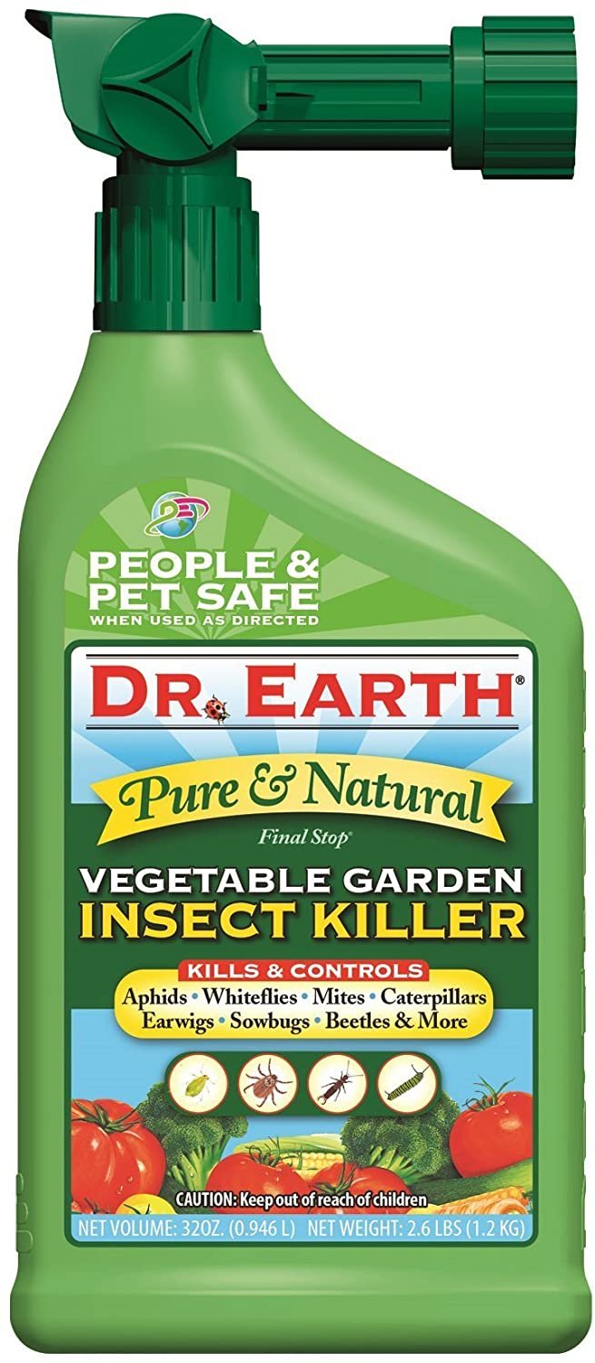 natural spray for garden vegetables DR Earth 32 oz Vegetable Garden Insect Killer