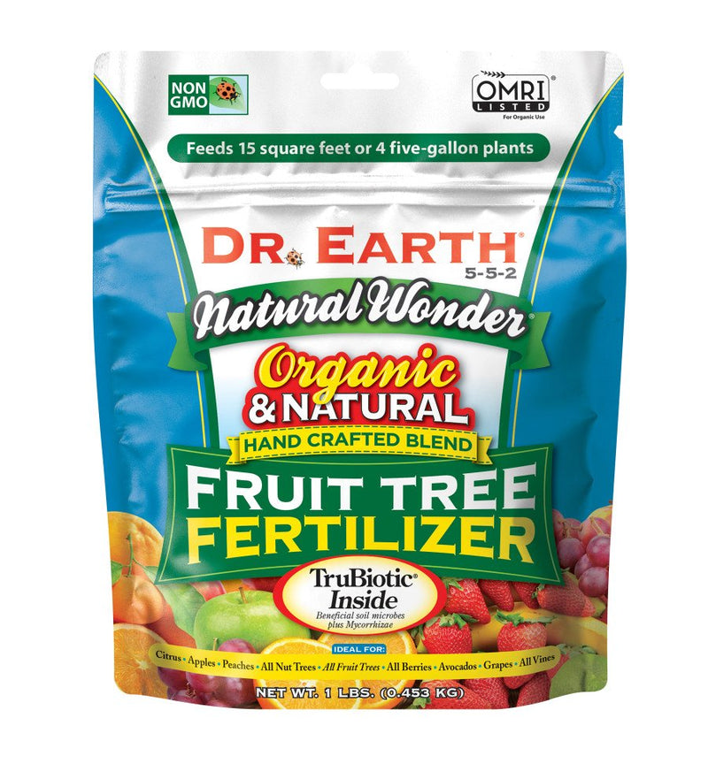 Dr. Earth Natural Wonder Premium Fruit Tree Fertilizer 5-5-2 1Lb