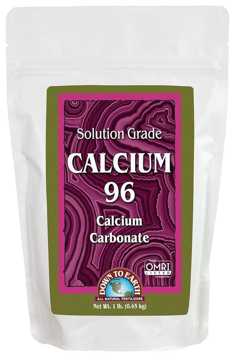 Down to Earth Organic Solution Grade Calcium 96 OMRI, 1-lb