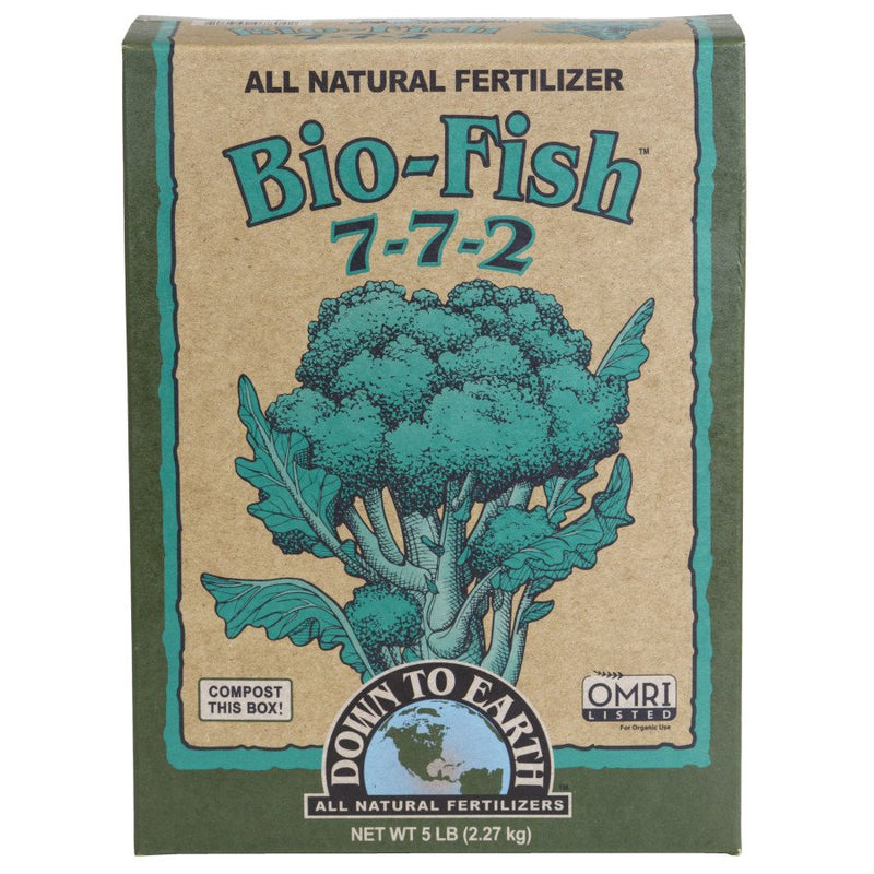 Down To Earth Bio-fish Natural Fertilizer 7-7-2 Omri 5 Lb