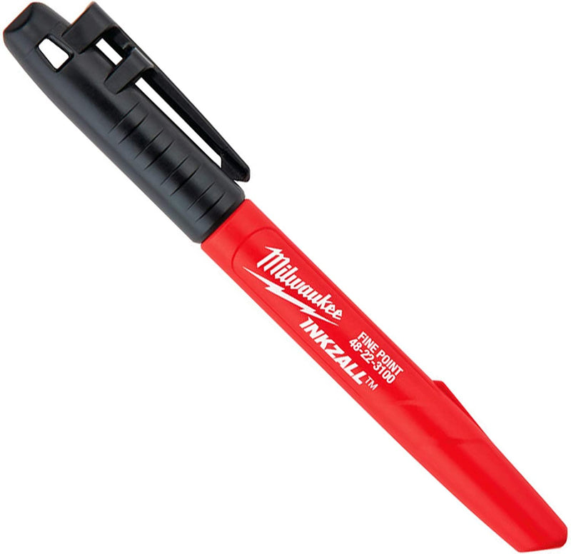 Milwaukee INKZALL Black Fine Tip Jobsite Marker 1 pk