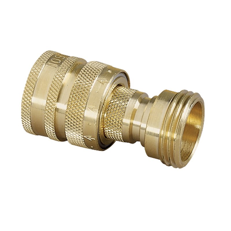 Nelson Brass Male and Female Quick Connector 2pc Set