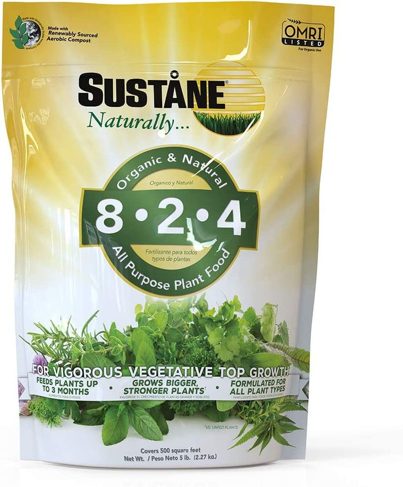 Sustane 8-2-4 Lawn& Plant Food OMRI 5Lb