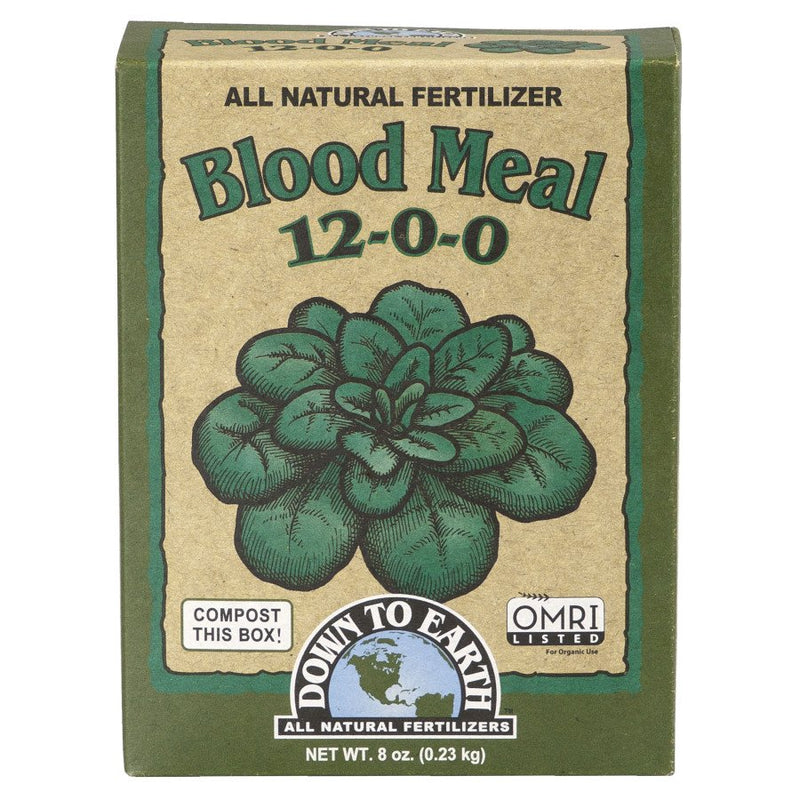 Down To Earth Blood Meal Natural Fertilizer 12-0-0 Omri mini 0.5 Lb