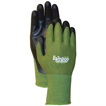Bellingham Bamboo Gardener Gloves - Small - Nitrile Palm - Green