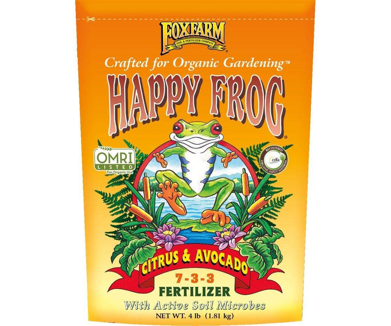 Foxfarm OMRI Happy Frog Citrus & Avocado Fertilizer 7-3-3, 4 Lb. Bag