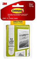 Command Command White Large Picture Hanging Strips 16 lb 12Pk