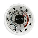 Taylor Dial Thermometer Plastic White Stick-on F/c