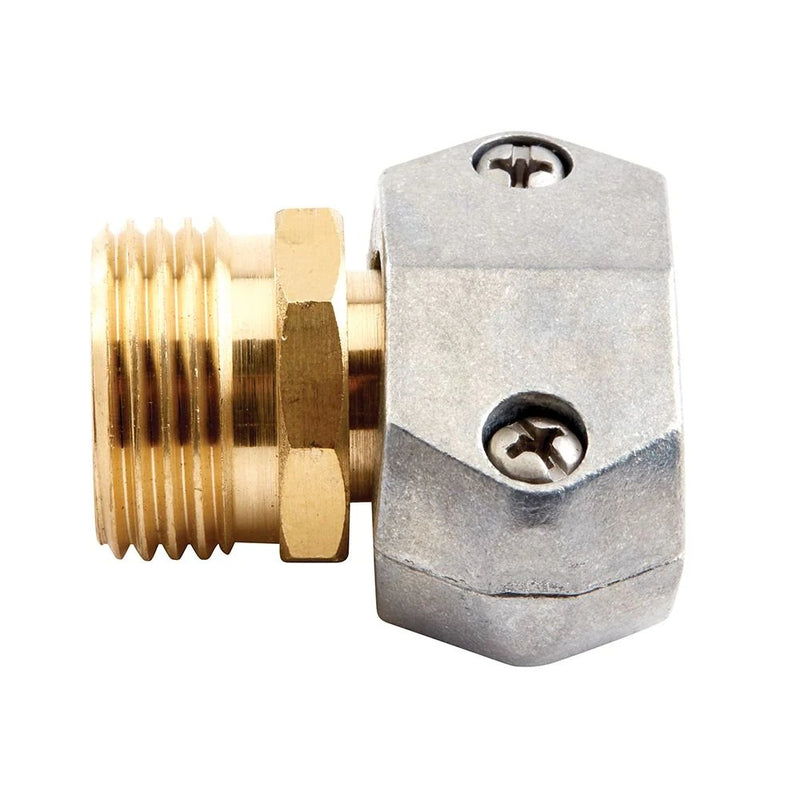 Gilmour Pro 5/8" and 3/4" Brass Male Clamp Coupling