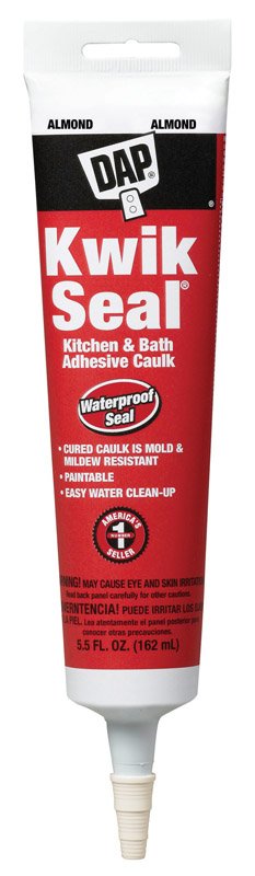 DAP Kwik Seal Almond Acrylic Latex Kitchen and Bath Adhesive Caulk 5.5 oz