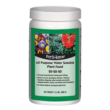 Fertilome All-Purpose Water Soluble Plant Food 20-20-20 - 1.5lb