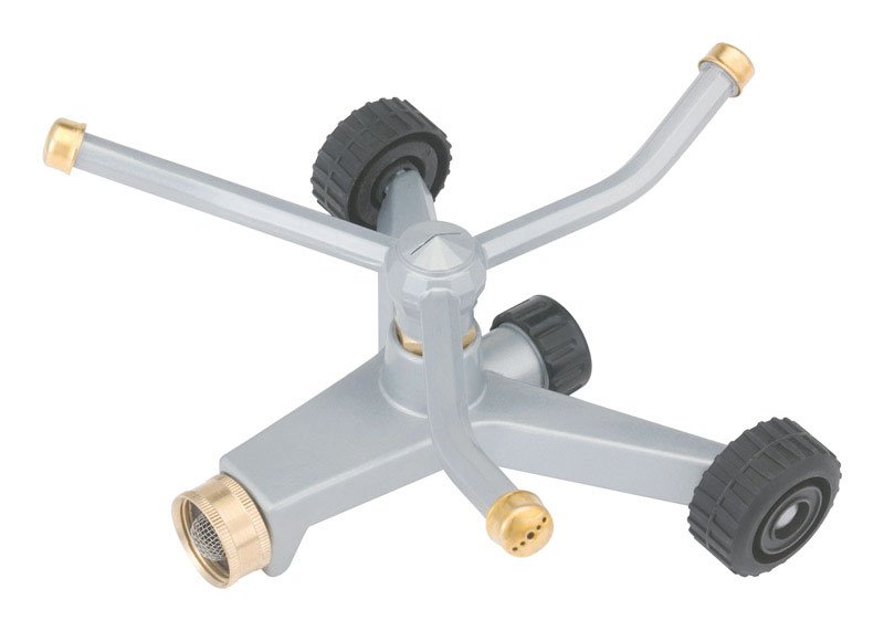 Gilmour Heavy Duty Circular 3-Arm Whirling Sprinkler on Wheeled Base