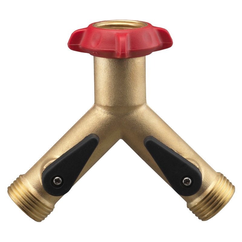 Nelson Heavy Duty High Flow Brass Dual Shut-Off Valve with Swivel Connect
