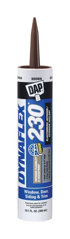 DAP Dynaflex 230 Brown Premium Latex Door/Siding/ Window Sealant 10.1 oz