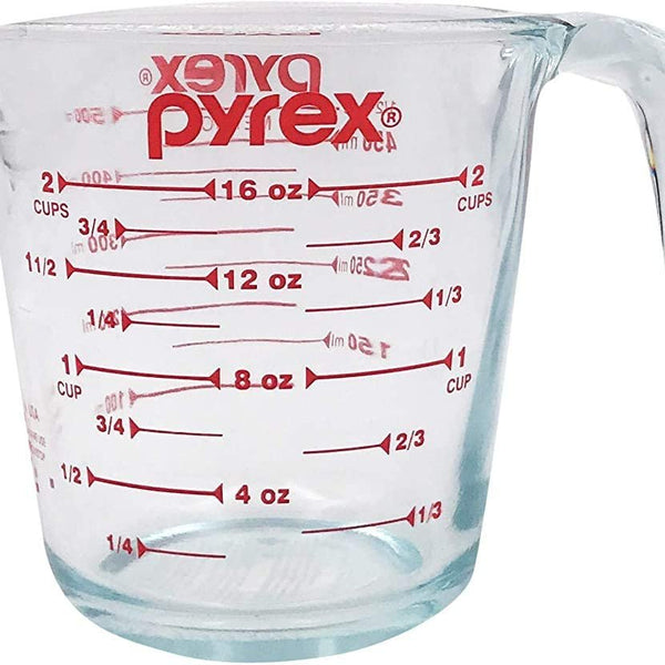 Pyrex Mickey Mouse Glass Measuring Cup, Clear, 2 Cups 