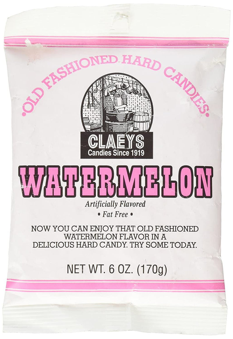 Claeys Old Fashioned Watermelon Hard Candy 6 oz