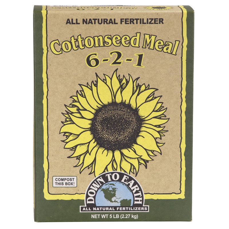 Down To Earth Cottonseed Meal Natural Fertilizer 6-2-1 5lb