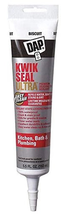 DAP Kwik Seal Biscuit Siliconized Latex Adhesive Caulk 5.5 oz