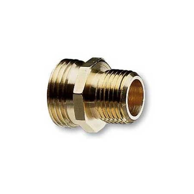 Gilmour 3/4-1/2 in. Brass Double Male Pipe and Hose Fitting