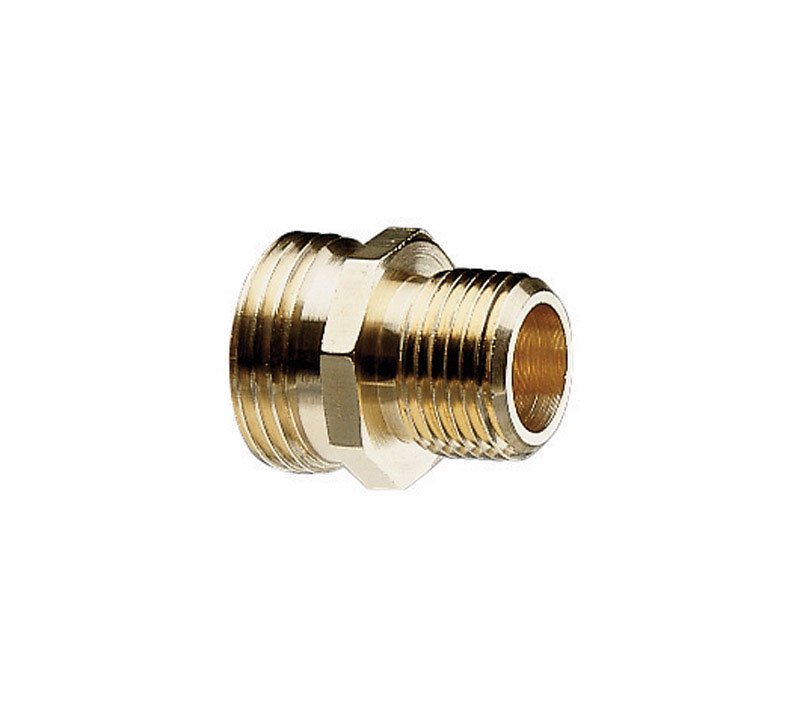 Gilmour 1/2 & 3/4 in. Brass Threaded Double Male Hose Connector
