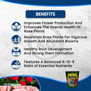 Grow More Magnum Rose Food Water Soluble Fertilizer Concentrate 8-10-8 4.5lb