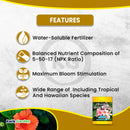 Grow More Hawaiian Bud & Bloom Water Soluble Fertilizer Concentrate 5-50-17, 5 Lb
