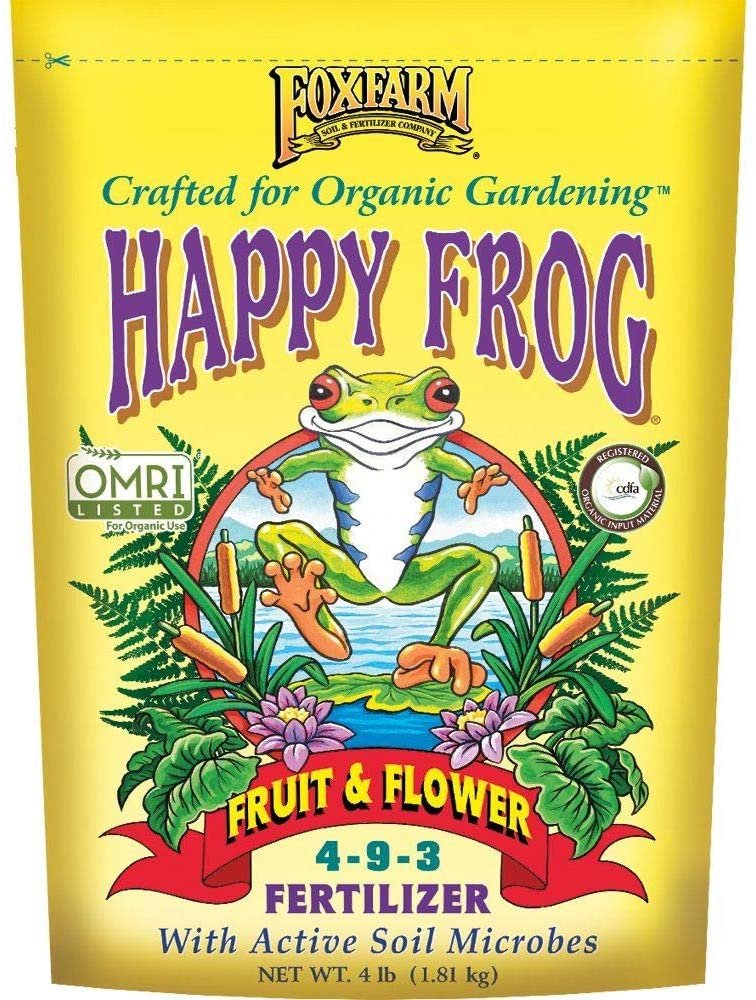 Foxfarm OMRI Happy Frog Fruit & Flower Fertilizer 4 Lb. Bag