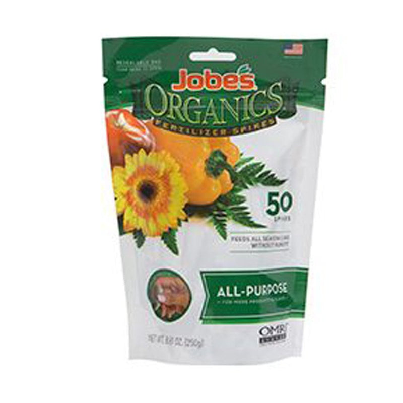 Jobe's Organics All Purpose Spikes, 50 Pack , 8.81oz