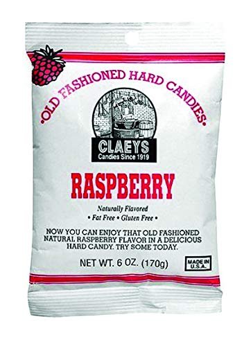 Claeys Old Fashioned Raspberry Hard Candy 6 oz