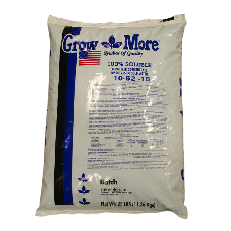 Grow More High Bloom Soluble Fertilizer Concentrate 10-52-10 25Lb
