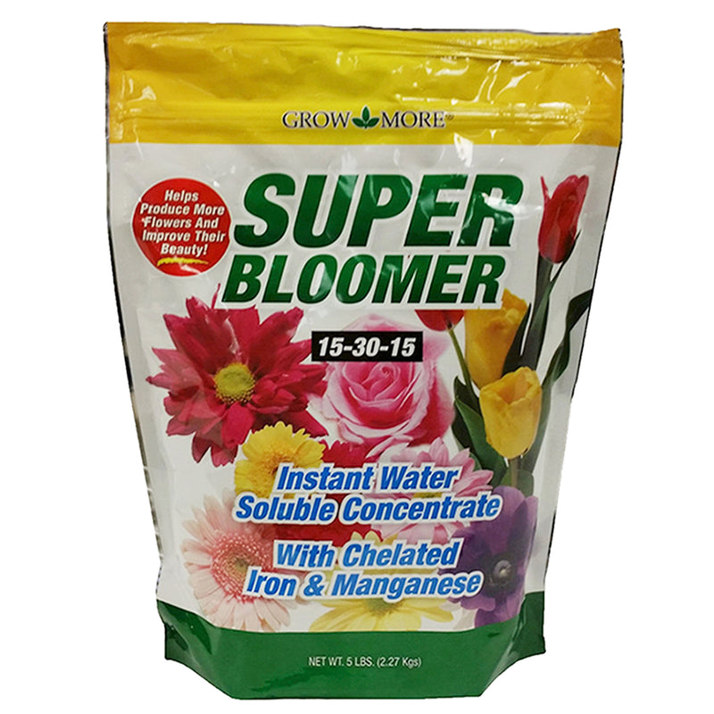 Grow More Super Bloomer Water Soluble Fertilizer Concentrate 15-30-15 5Lb Bag
