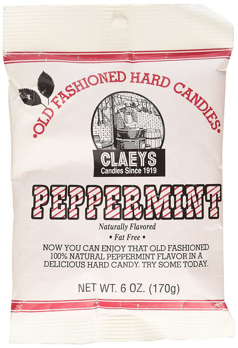 Claeys Old Fashioned Natural Peppermint Hard Candy 6oz