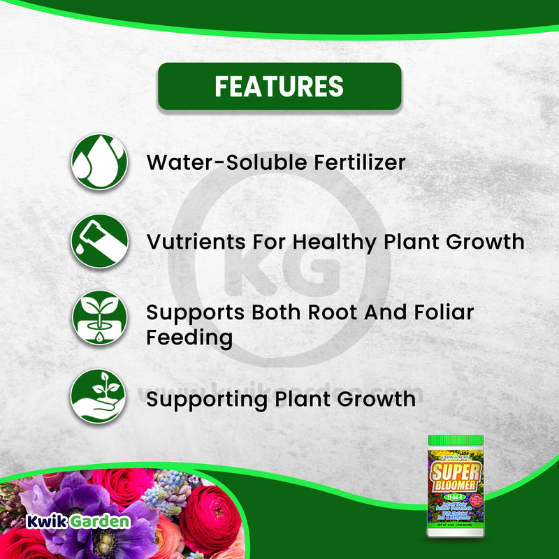 Grow More Super Bloomer Water Soluble Fertilizer Concentrate 15-30-15 3lb