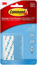 Command Small Foam Adhesive Strips 1-3/4 in. L 12 pk