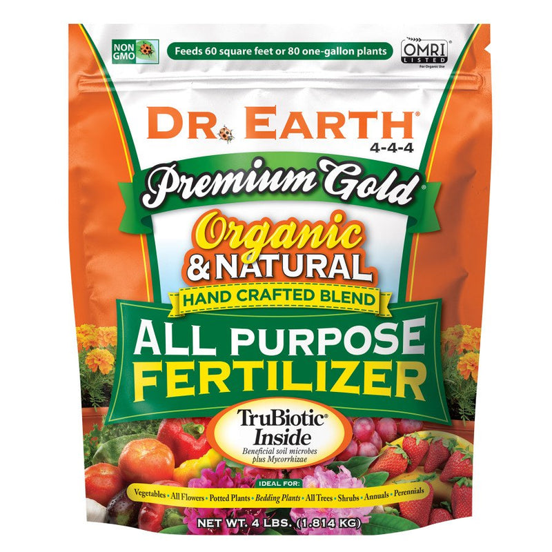 Dr. Earth Premium Gold All Purpose Fertilizer 4 Lb