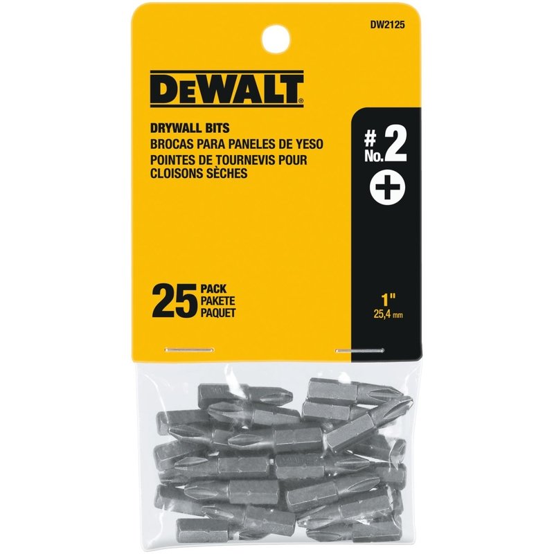 DeWalt Phillips Screwdriver Bit Heat-Treated Steel 25pc,