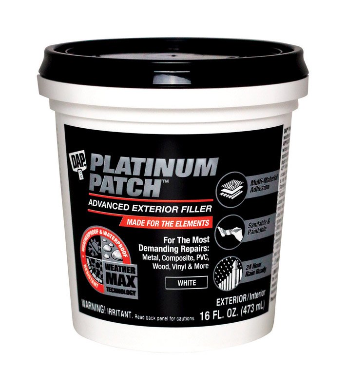 DAP Platinum Patch Ready to Use White Exterior Filler 16 oz