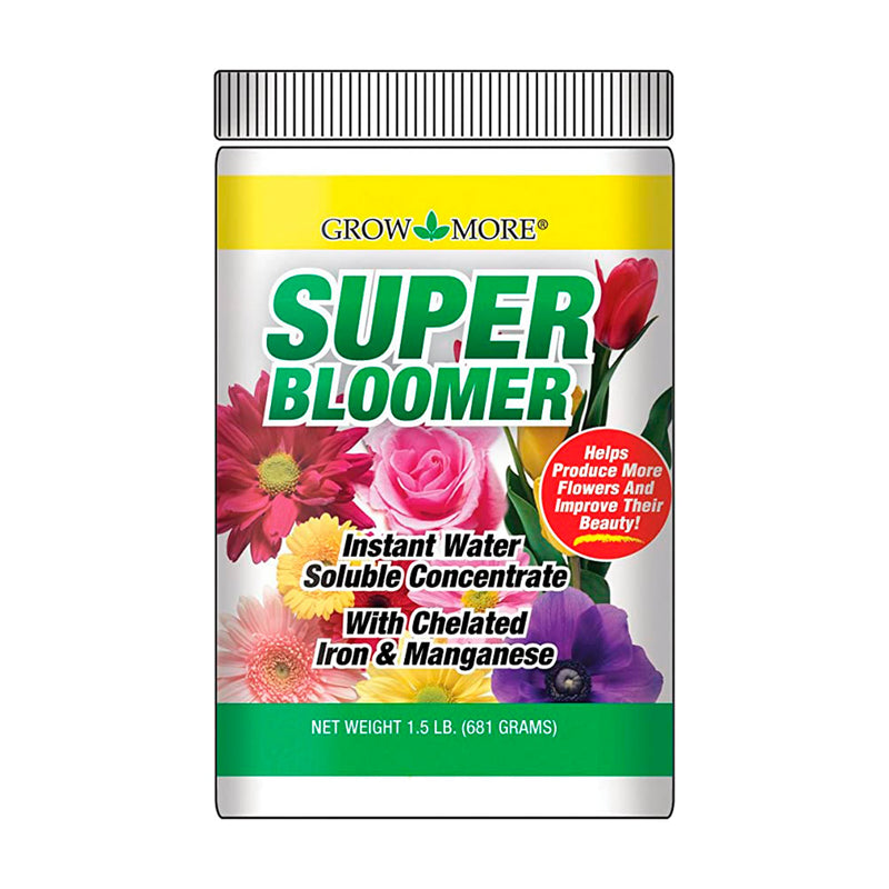 Grow More Super Bloomer Water Soluble Fertilizer Concentrate 15-30-15 1.5lb