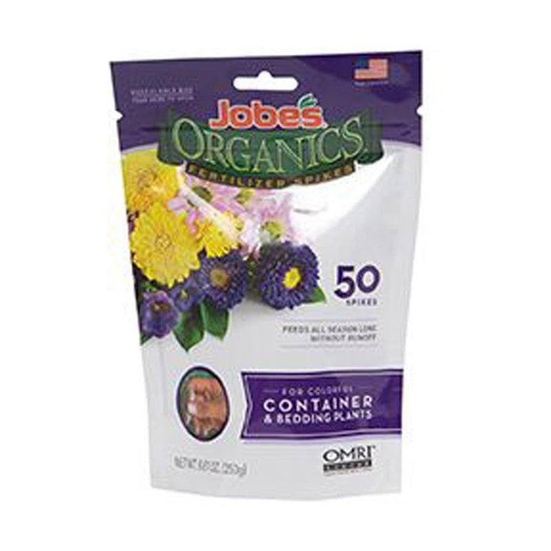 Jobe's Organics® Fertilizer Spikes Container & Bedding Plants 50pk 3-5-7