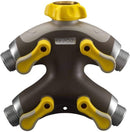 Nelson High Flow Plastic Quad Shut-Off Valve with Swivel Connect