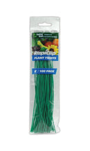 Luster Leaf Rapiclip Plant Twist Tie Green 100 Pk, 8 In