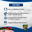 Grow More Magnum Rose Food Water Soluble Fertilizer Concentrate 8-10-8 4.5lb