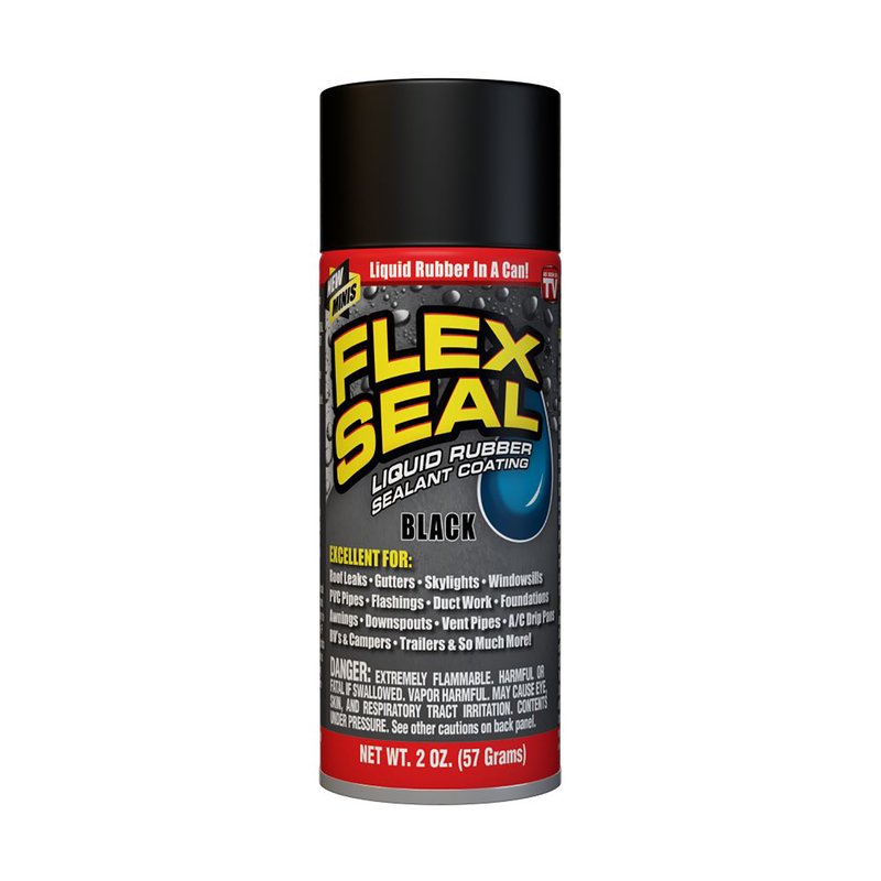 Flex Seal Family Of Products Flex Seal Mini Black Rubber Spray Sealant 2 Oz