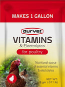 Durvet Vitamins & Electrolytes Single Serve Pk Poultry 40/bx