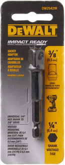 DeWalt Impact Ready Socket Adapter 3 in. L X 3/8 in. 1 pc